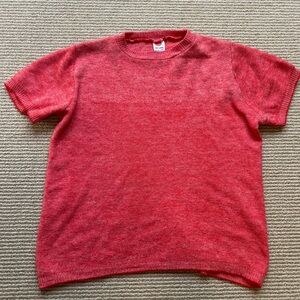 Molli Red/Coral soft wool tee XS